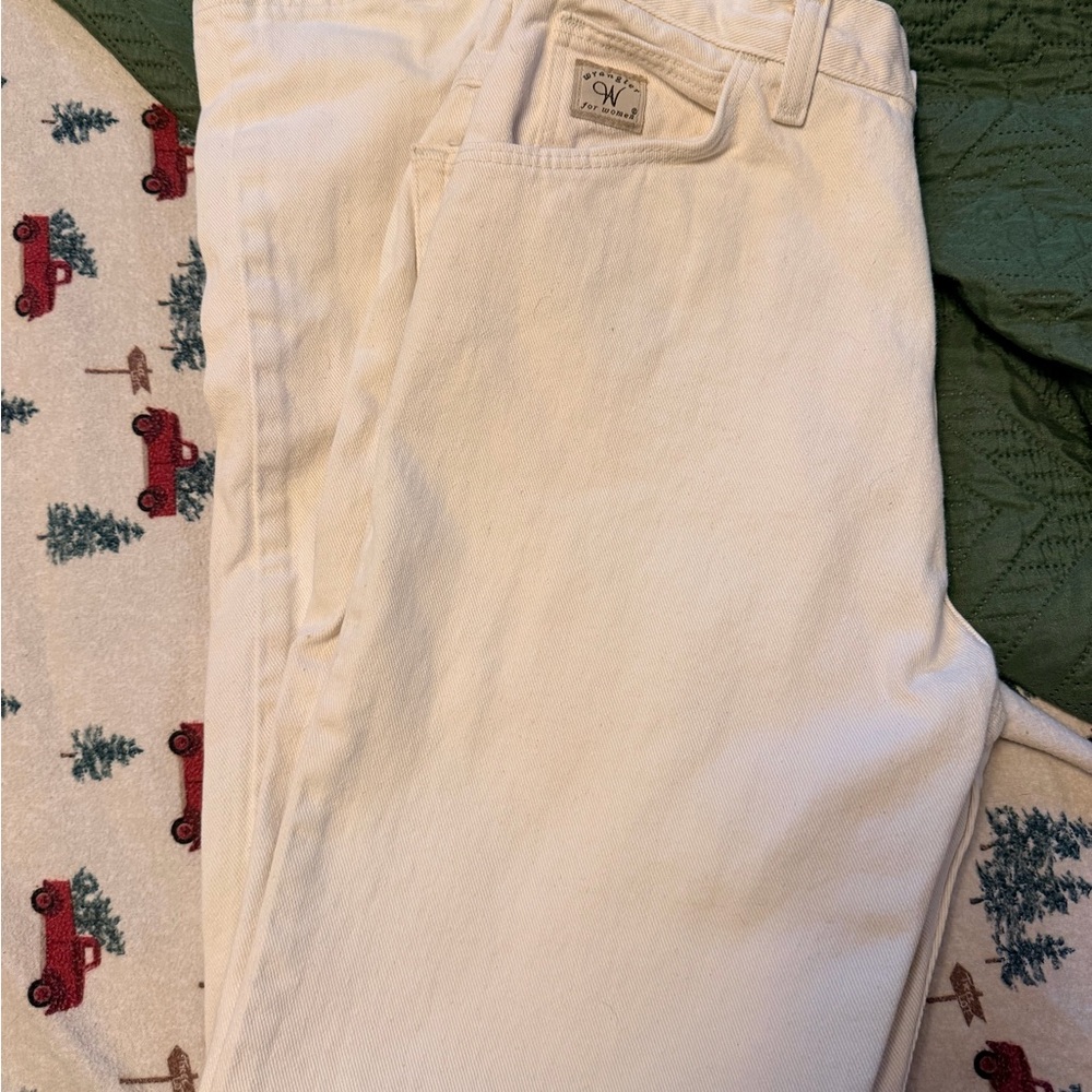 Wrangler Women's High Rise Jeans - Cream